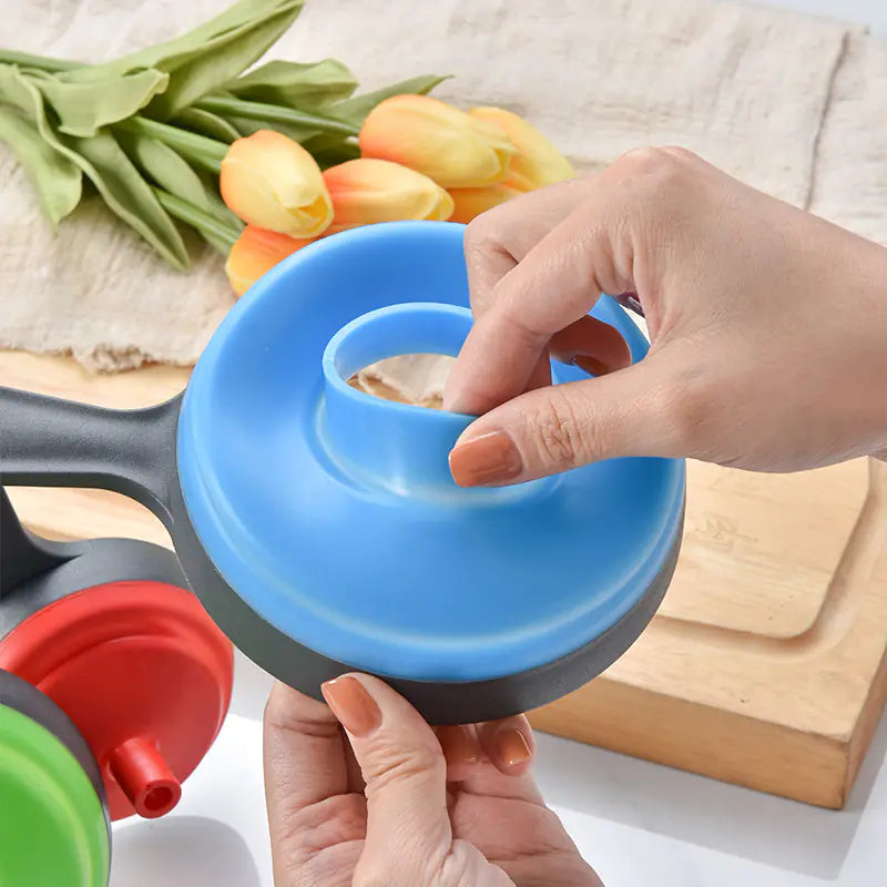 Portable Collapsible Funnel Set for Liquids (3 Pieces)