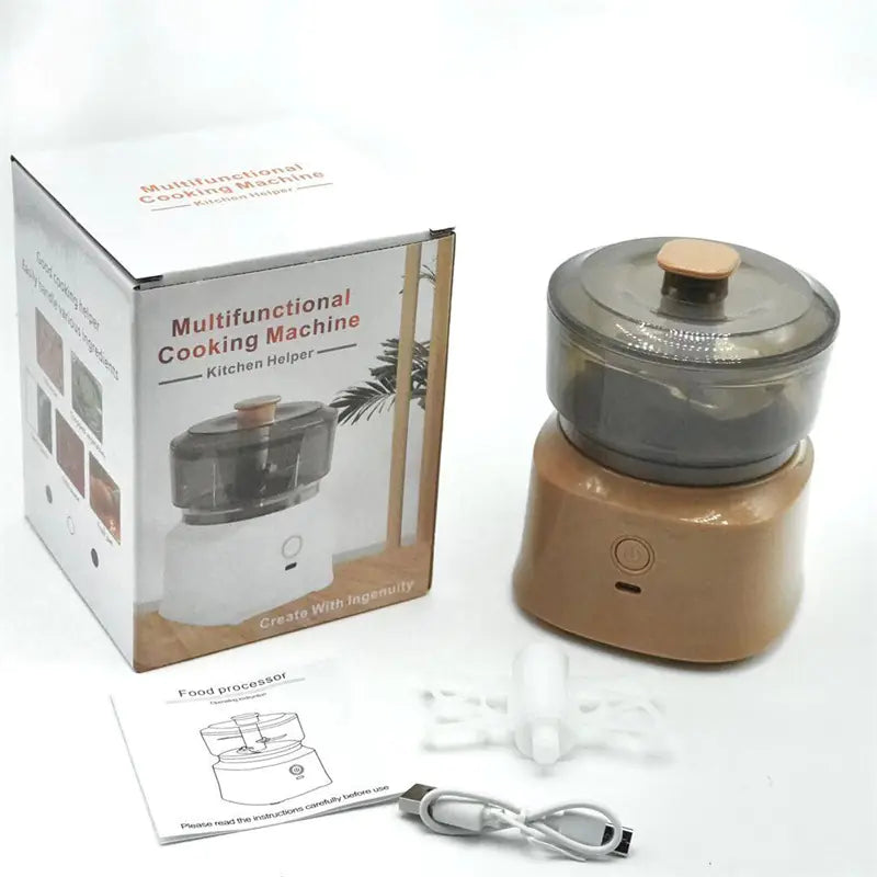 Mini Wireless Electric Garlic Press and Masher
