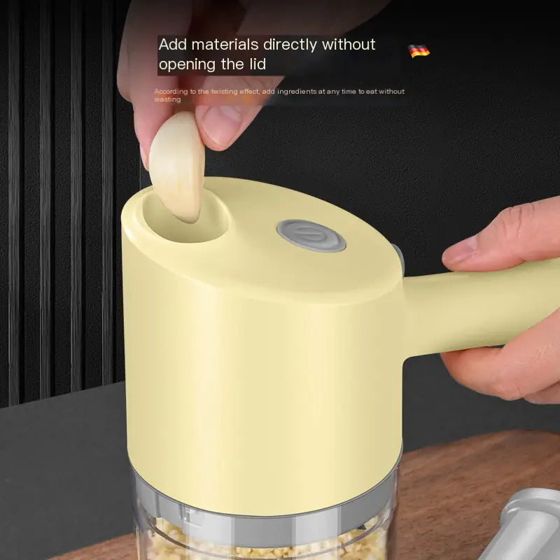Electric Garlic Chopper and Slicer for Home Use