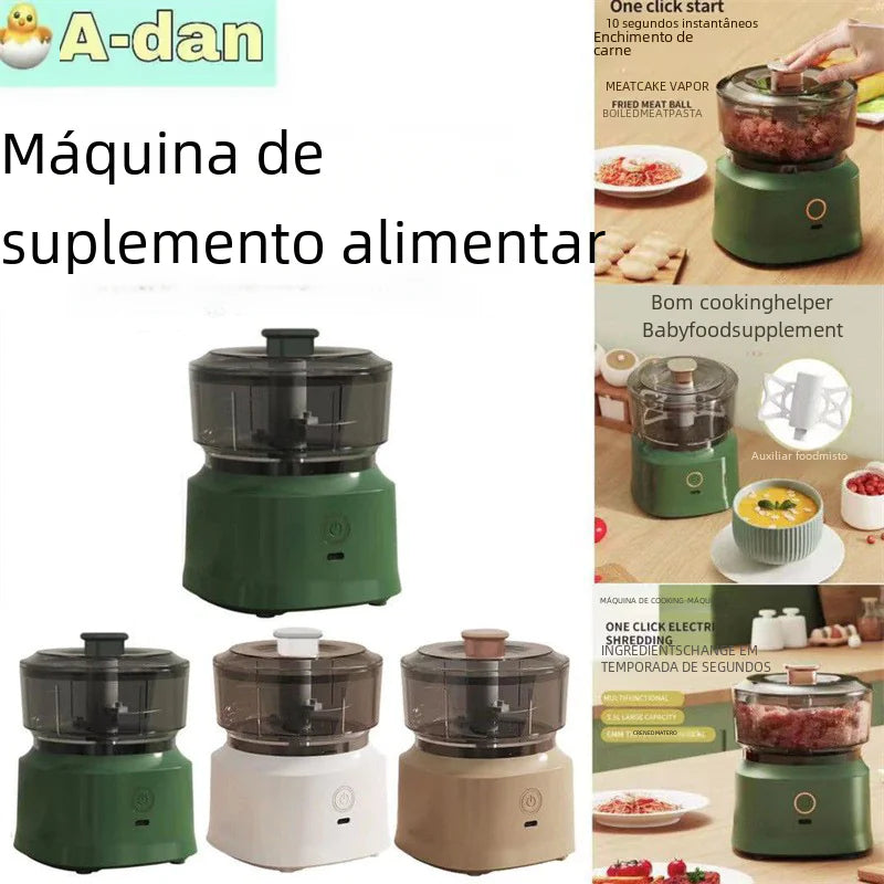 Mini Wireless Electric Garlic Press and Masher