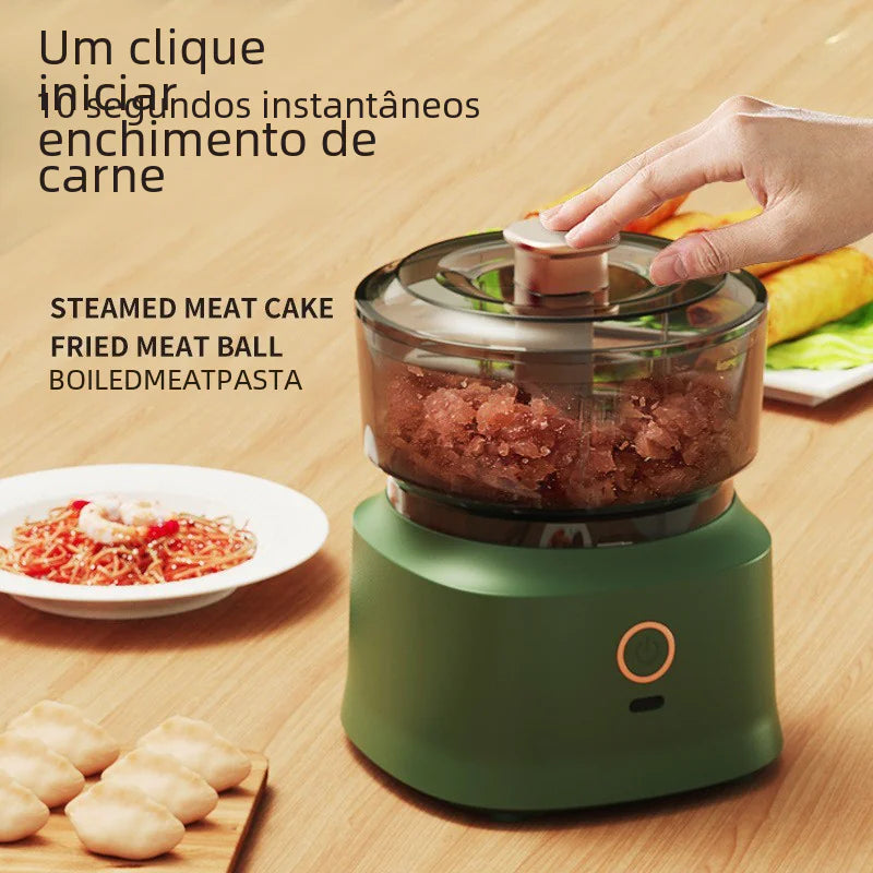 Mini Wireless Electric Garlic Press and Masher